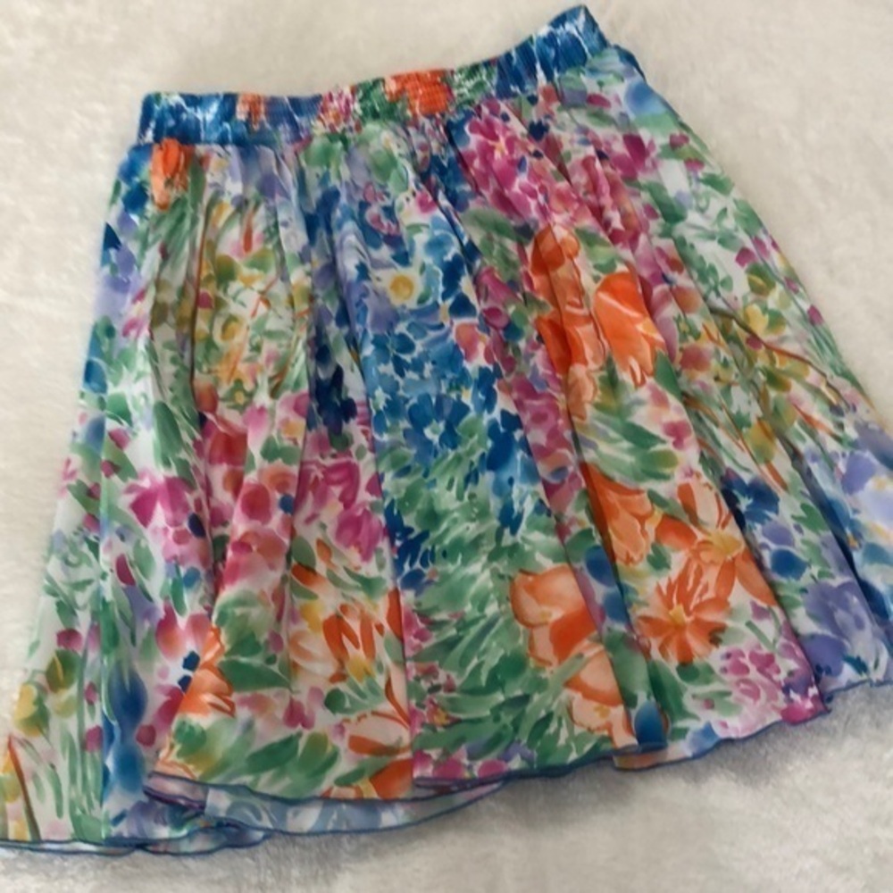Rafferty • Floral Pleated Skirt‎